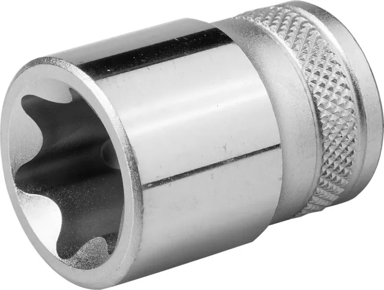 Торцовая головка KRAFTOOL "INDUSTRIE QUALITAT", Cr-V, внешний TORX, хромосатинированная, 1/2", Е 22 27810-22_z01 купить в Екатеринбурге