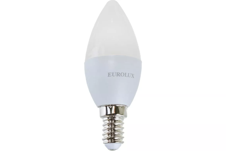 Лампа светодиодная EUROLUX LL-E-C37-5W-230-2,7K-E14 76/2/1 купить в Екатеринбурге