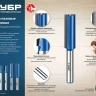 ЗУБР 12 x 30 мм, хвостовик 8 мм, фреза пазовая прямая с нижними подрезателями, Профессионал (28755-12-30) купить в Екатеринбурге