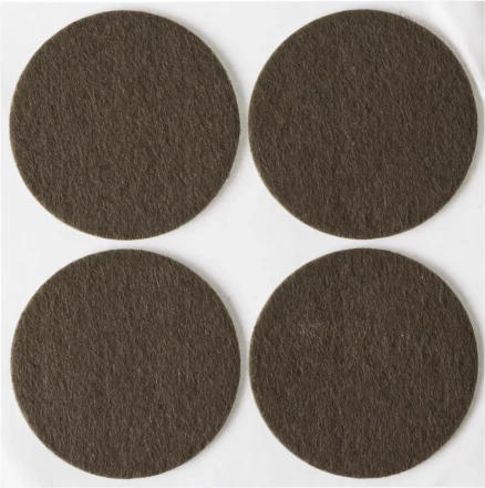 Накладки STAYER &quot;COMFORT&quot; на мебельные ножки, самоклеящиеся, фетровые, коричневые, круглые - диаметр 50 мм, 4 шт 40910-50 купить в Екатеринбурге