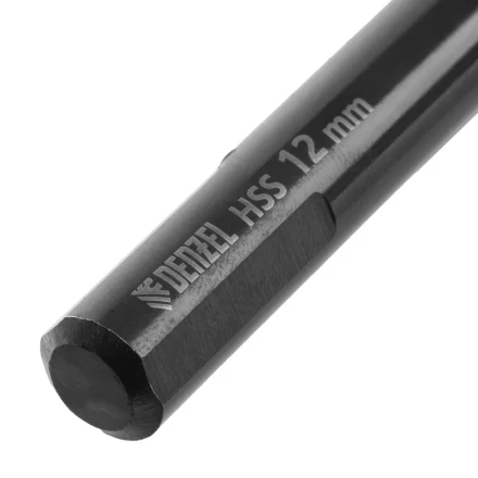 Сверло по металлу, 12 мм, HSS-Tin, Golden Tip, 6 шт. Denzel 717224 купить в Екатеринбурге