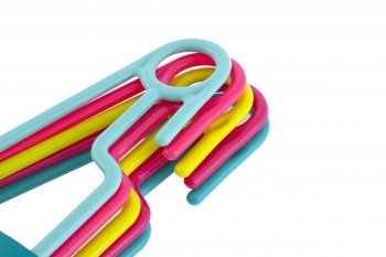 Вешалка пластиковая для легкой одежды 38 см цветная 5 штук в комплекте ELFE 92930 купить в Екатеринбурге