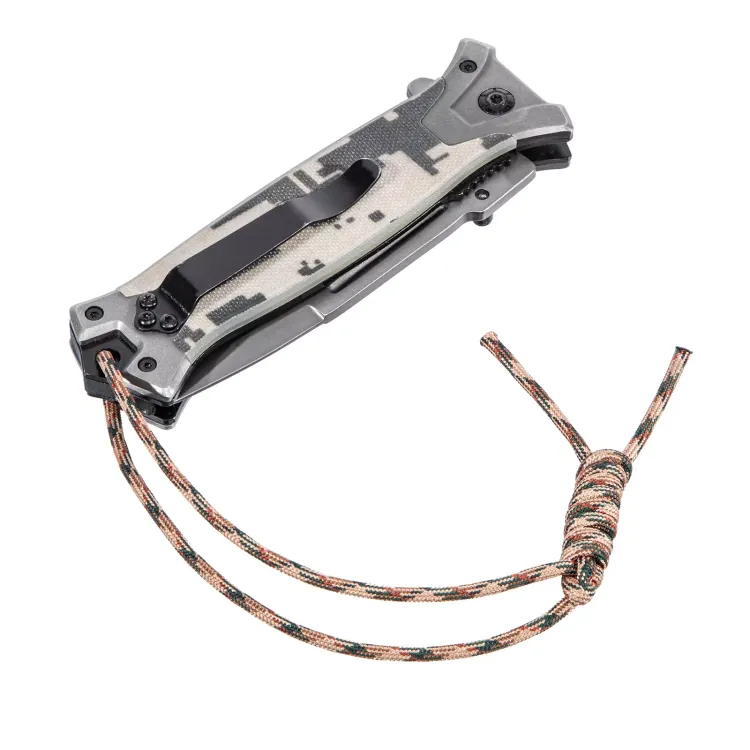 Нож складной Denzel, многоцелевой, системы Liner-Lock, с накладкой G10 на прямой рук-ке+стеклобой, 79208 купить в Екатеринбурге