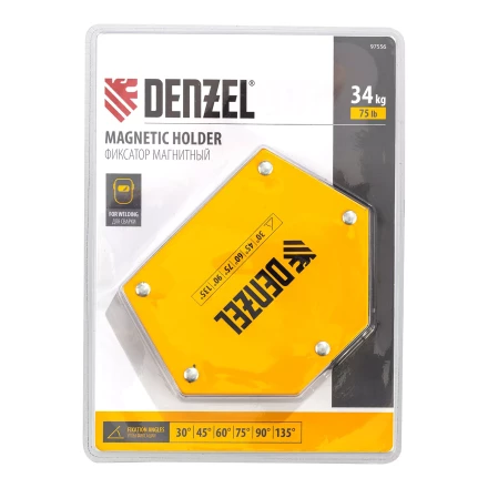 Фиксатор магнитный для сварочных работ усилие 75 LB, 30х45х60х75х90х135 град. Denzel 97556 купить в Екатеринбурге