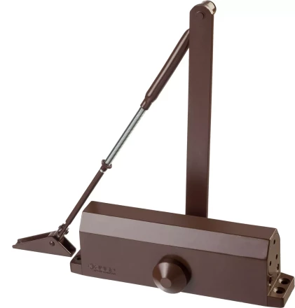 Доводчик дверной ЗУБР &quot;ПРОФЕССИОНАЛ&quot;, для дверей массой до 100 кг, цвет коричневый 37912-100 купить в Екатеринбурге