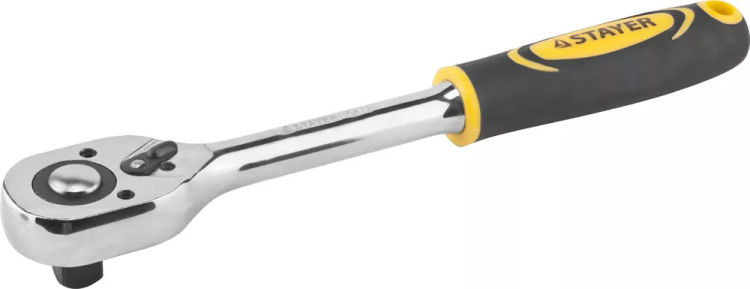 Трещотка для торцовых головок STAYER "PROFI", Сr-V сталь, 45 зубцов, 1/2" 27786-1/2 купить в Екатеринбурге