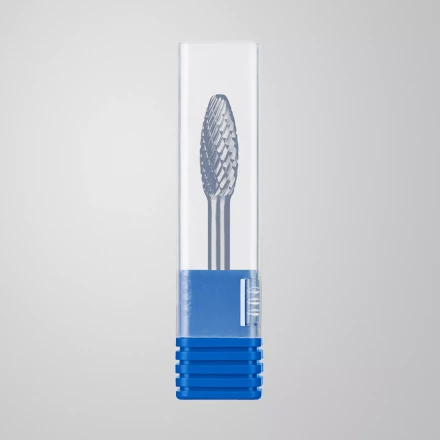 Зубр Твердосплавная борфреза H - пламя, 10 х 25 мм, радиус 2.0 мм (28807-10-25) купить в Екатеринбурге