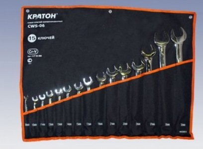 Набор ключей комбинированных Кратон CWS-06 15 пр. купить в Екатеринбурге