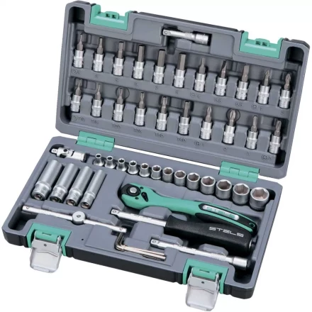 Набор инструмента 1/4 Cr-V S2 усиленный кейс 47 предметов STELS 14099 купить в Екатеринбурге