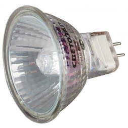 Лампа галогенная СВЕТОЗАР с защитным стеклом, цоколь GU5.3, диаметр 51мм, 50Вт, 220В SV-44815