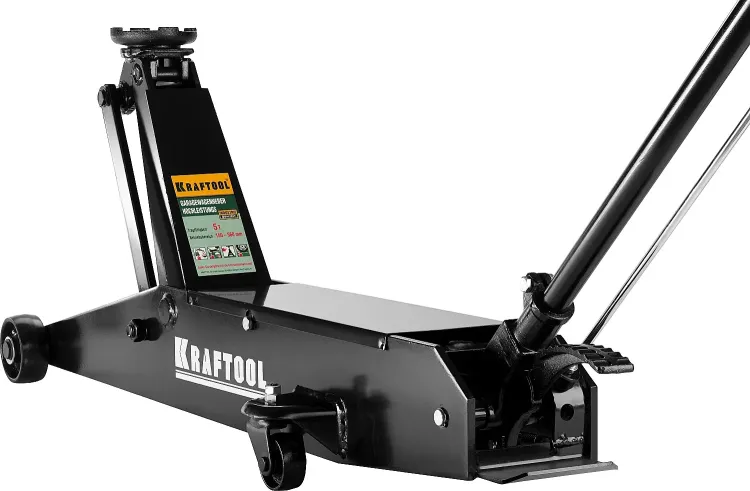 Домкрат гидравлический подкатной "High-Lift", удлиненный, 5т, 150-560мм, KRAFTOOL 43455-5 43455-5 купить в Екатеринбурге