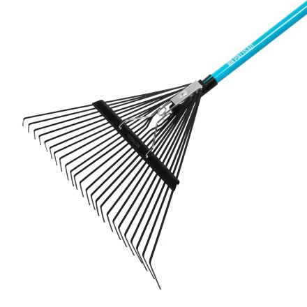 Грабли веерные стальные, 570х1520 мм, 24 зуба, фибергласовый черенок, ПВХ накладка, LUXE// Palisad 617199 купить в Екатеринбурге