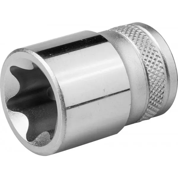 Торцовая головка KRAFTOOL "INDUSTRIE QUALITAT", Cr-V, внешний TORX, хромосатинированная, 1/2", Е 20 27810-20_z01 купить в Екатеринбурге