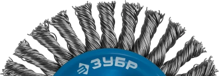 ЗУБР &quot;ПРОФЕССИОНАЛ&quot;. Щетка дисковая для УШМ, плетеные пучки стальной проволоки 0,5мм, 100ммхМ14 35192-100_z02 купить в Екатеринбурге