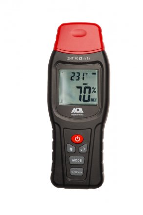 Измеритель влажности и температуры контактный  ZHT 70  2 в 1 древесина стройматериалы температура воздуха ADA купить в Екатеринбурге