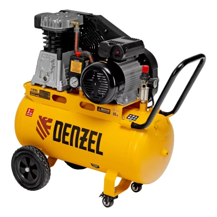 Компрессор воздушный рем. привод Denzel BCI 2100/50, 2,1 кВт, 50 литров, 400 л/мин купить в Екатеринбурге