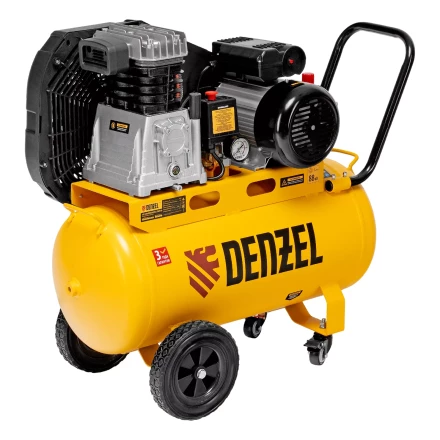 Компрессор воздушный рем. привод Denzel BCI 2100/50, 2,1 кВт, 50 литров, 400 л/мин купить в Екатеринбурге