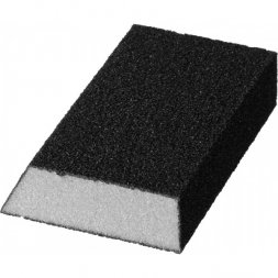 Губка шлифовальная STAYER &quot;MASTER&quot; угловая, зерно - оксид алюминия, Р80, 100 x 68 x 42 x 26 мм, средняя жесткость 3561-080