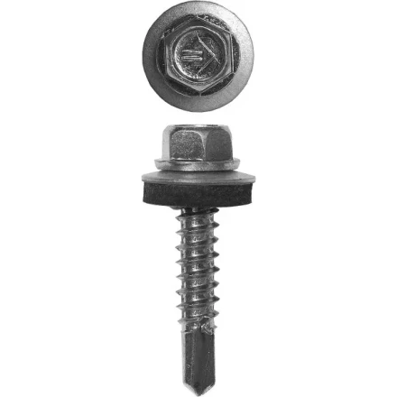 Саморезы ЗУБР &quot;ПРОФЕССИОНАЛ&quot; оцинков., для крепл. кров. матер. к металл. констр., 5.5x38мм, 1500шт 4-300310-55-038 купить в Екатеринбурге