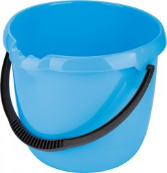 Ведро пластмассовое круглое 12л, голубое ТМ Elfe