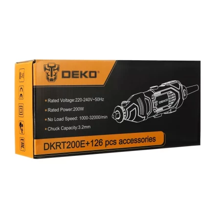 Гравер электрический DEKO DKRT200E DEKO 126 tools, 063-1415 купить в Екатеринбурге