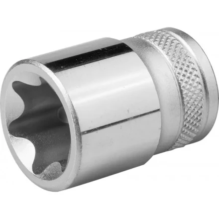 Торцовая головка KRAFTOOL &quot;INDUSTRIE QUALITAT&quot;, Cr-V, внешний TORX, хромосатинированная, 1/2&quot;, Е 24 27810-24_z01 купить в Екатеринбурге