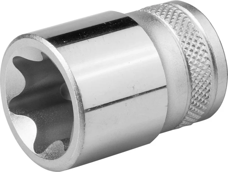 Торцовая головка KRAFTOOL "INDUSTRIE QUALITAT", Cr-V, внешний TORX, хромосатинированная, 1/2", Е 24 27810-24_z01 купить в Екатеринбурге