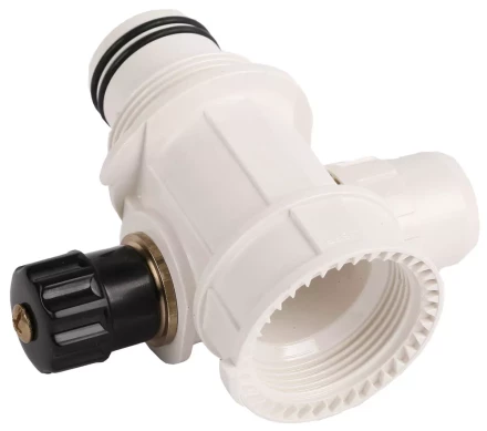 Коллектор ЗУБР &quot;ШиреФит&quot; сборный с вентилем&quot;внутренняя резьба - штуцер с гайкой - штуцер с гайкой&quot;, 20мм-16мм-20мм 51517-20-16-20 купить в Екатеринбурге