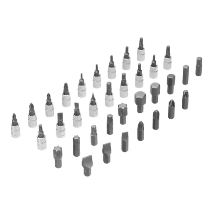 Набор инструментов Denzel 15814, 1/2&quot;, 1/4&quot;, CrV, S2, пластиковый кейс, 109 предметов купить в Екатеринбурге