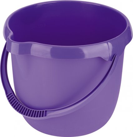 Ведро пластмассовое круглое 12л, фиолетовое ТМ Elfe 92957 купить в Екатеринбурге