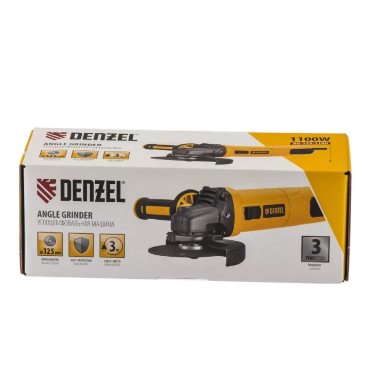 Угловая шлифмашина AG-125-1100 Denzel 26906 купить в Екатеринбурге
