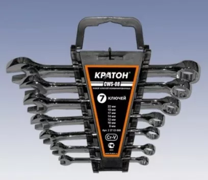 Набор ключей комбинированных Кратон CWS-08 7 пр. 2 27 03 008 купить в Екатеринбурге