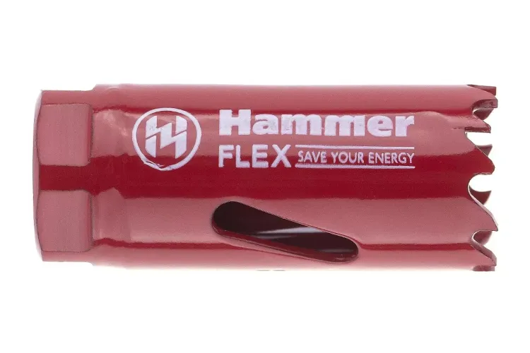 Коронка биметаллическая HAMMER Ф22х38мм 5/8" BiMETALL (224-003) купить в Екатеринбурге