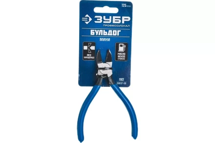 Бокорезы ЗУБР &quot;БУЛЬДОГ&quot; для пластика и меди, хромоникелевая сталь, обливные рукоятки, особочистый рез заподлицо, 125мм 22175-8-15 купить в Екатеринбурге