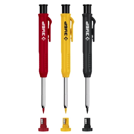 ЗУБР АСК набор: 18 сменных грифелей: 6ч + 6ж + 6к ( d 2,8 мм, HB), 3 автоматических карандаша (06312-H6) купить в Екатеринбурге