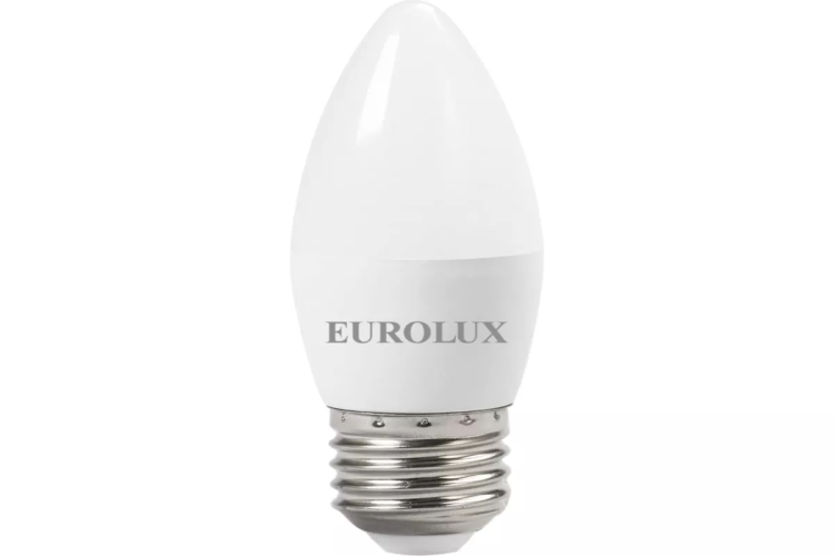 Лампа светодиодная EUROLUX LL-E-C37-6W-230-2,7K-E27 76/2/9 купить в Екатеринбурге