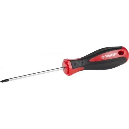 Отвертка ЗУБР &quot;МАСТЕР&quot;, Cr-v, эргономичная двухкомпонентная рукоятка, PH0x75мм 25062-0-075_z02 купить в Екатеринбурге
