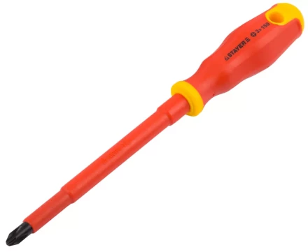 Отвертка STAYER "PROFI" "ELECTRO" диэлектрическая до 1000В, двухкомп рукоятка, PH № 3 х 150мм 25142-3-15_z01 купить в Екатеринбурге