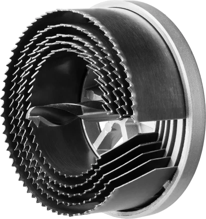 Пила сегментная наборная ЗУБР &quot;ЭКСПЕРТ&quot; по дереву, 5 полотен: 60-67-74-83-95х32 мм 29595-H5-32 купить в Екатеринбурге