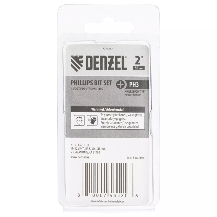 Бита PH3x50, 5 шт. Denzel 7711317 купить в Екатеринбурге