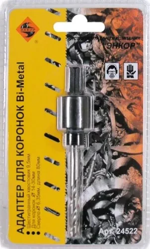 Адаптер для коронок S3/8 D 14-30мм Энкор 24522 купить в Екатеринбурге