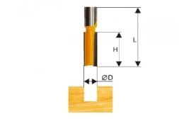 Фреза пазовая прямая ф16х51мм хв. 12мм Энкор 46029