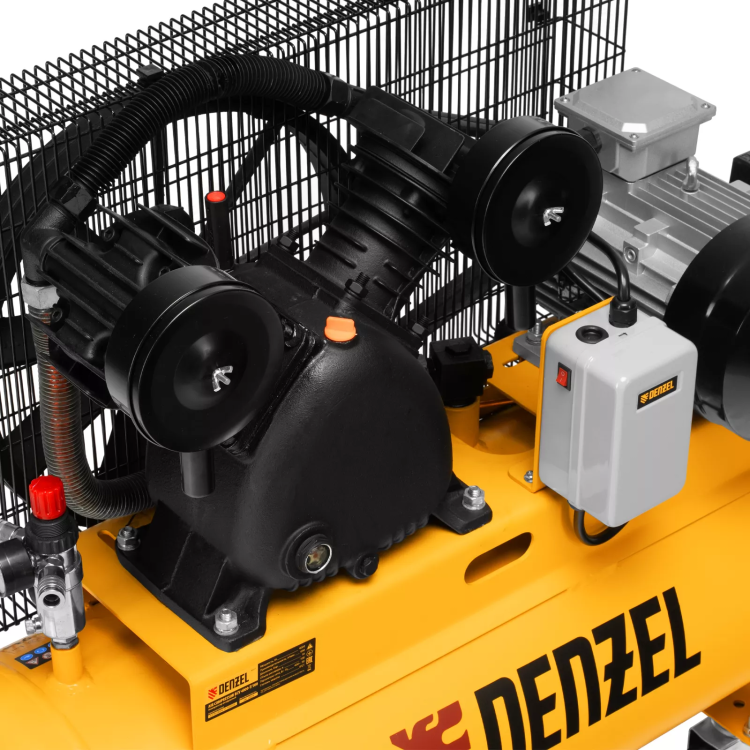 Компрессор воздушный рем. привод Denzel BCV 4000-T/100, 4,0 кВт, 100 литров, 690 л/мин купить в Екатеринбурге