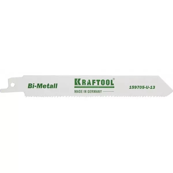 Полотно KRAFTOOL "INDUSTRIE QUALITAT", S922VF, для эл/ножовки, Bi-Metall, по металлу, дереву, шаг 1,8-2,5мм, 130мм 159705-U-13 купить в Екатеринбурге