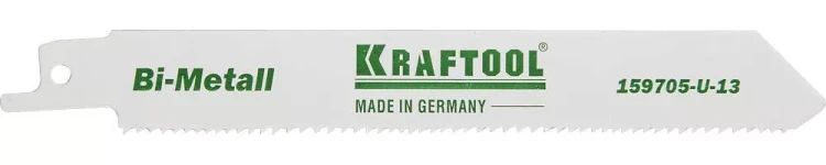 Полотно KRAFTOOL "INDUSTRIE QUALITAT", S922VF, для эл/ножовки, Bi-Metall, по металлу, дереву, шаг 1,8-2,5мм, 130мм 159705-U-13 купить в Екатеринбурге