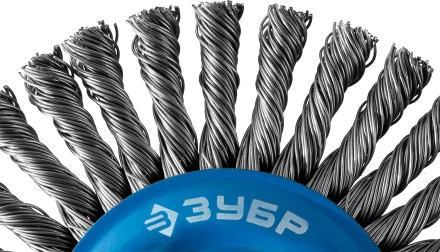 ЗУБР &quot;ПРОФЕССИОНАЛ&quot;. Щетка дисковая для УШМ, плетеные пучки стальной проволоки 0,5мм, 150ммхМ14 35192-150_z02 купить в Екатеринбурге