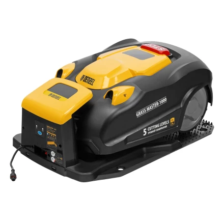 Робот-газонокосилка Grass Master 1000, ультразвуковой датчик, 3 Ач, LCD дисплей, Wi-Fi // Denzel купить в Екатеринбурге