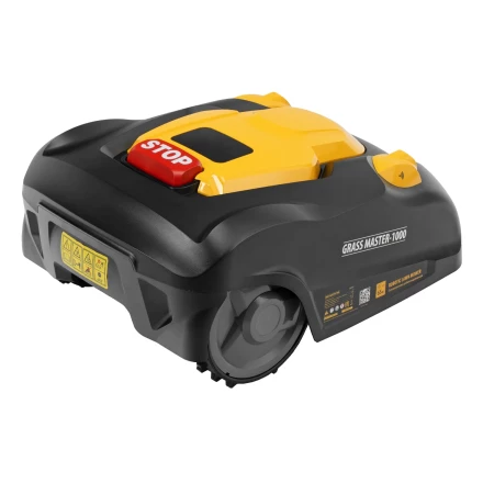 Робот-газонокосилка Grass Master 1000, ультразвуковой датчик, 3 Ач, LCD дисплей, Wi-Fi // Denzel купить в Екатеринбурге