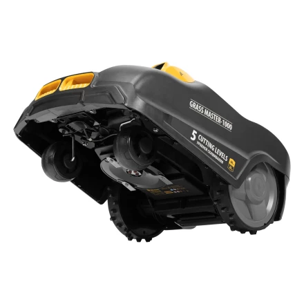 Робот-газонокосилка Grass Master 1000, ультразвуковой датчик, 3 Ач, LCD дисплей, Wi-Fi // Denzel купить в Екатеринбурге