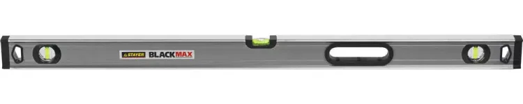 Уровень STAYER "PROFESSIONAL" "BlackMax" коробчатый усиленный с ручками, утолщенный особопроч профиль, 0,5мм/м, 3 ампулы, 100см 3475-100 купить в Екатеринбурге